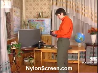 Isabella And Adam sensational Nylon Action