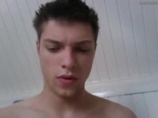 Swell student busts a nut on cam
