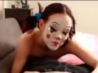 Asian Clown Plays with Cock, Free POV xxx film 0d